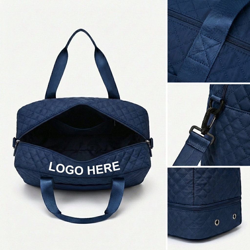 AeroFlex 30L Duffle – Luggage-Strap Ready & Multi-Pocket Design