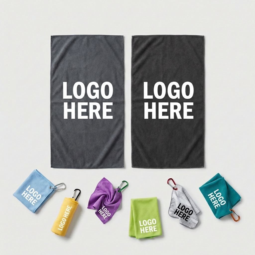 On-Course Essential: Smooth Microfiber Golf Towel with Quick-Attach Clip